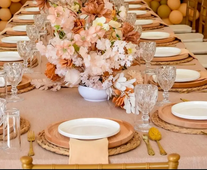 Set table for a party at Maple Inn
