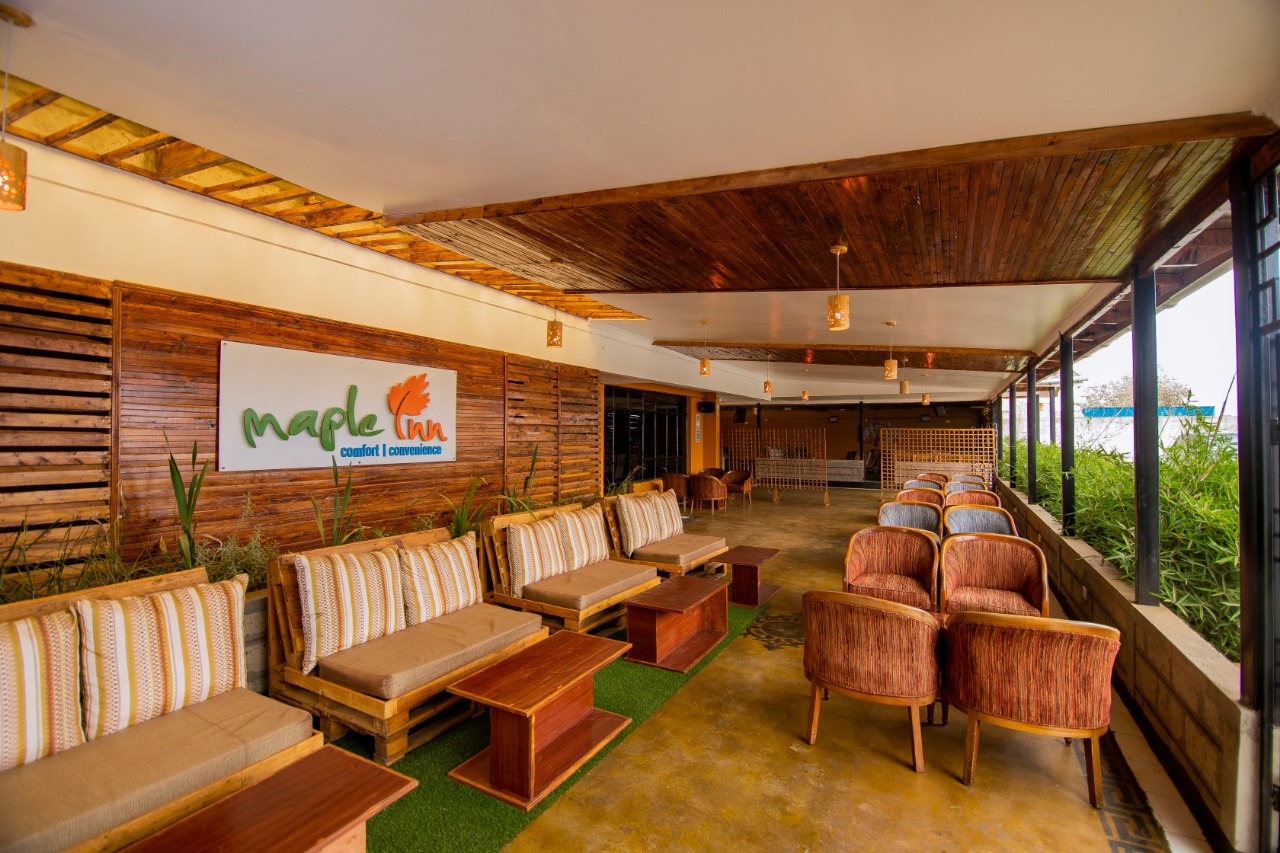 Lounge seating at Maple Inn