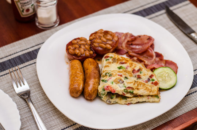 Breakfast plate at Maple Inn